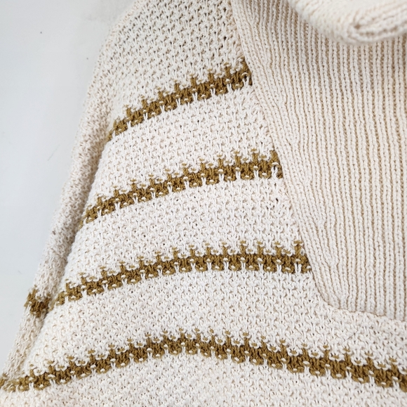 Madewell Canby Button Mockneck Sweater in Stripe - Picture 3 of 6